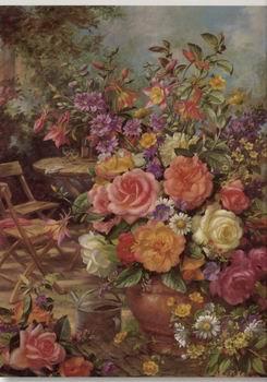 unknow artist Floral, beautiful classical still life of flowers.081 Germany oil painting art